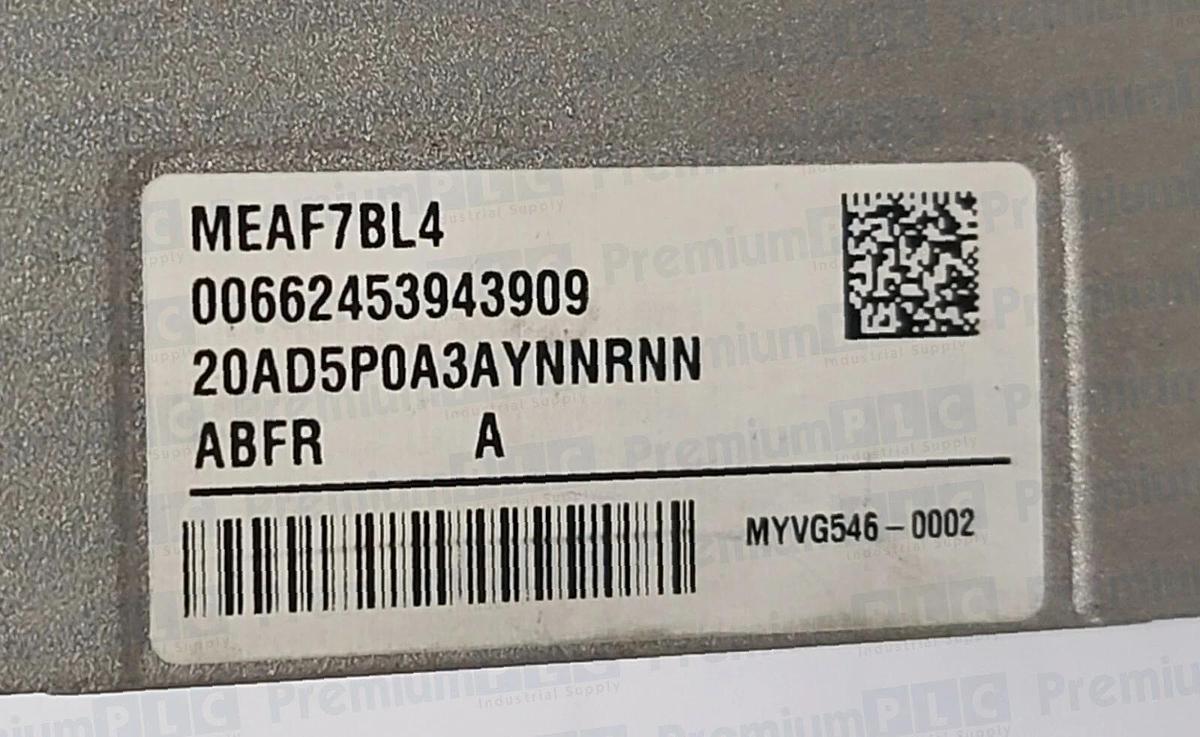 Refurbished REPAIRED ALLEN BRADLEY 20AD5P0A3AYNNRNN SER. A POWERFLEX 70 3 HP 480V FRN 1.012