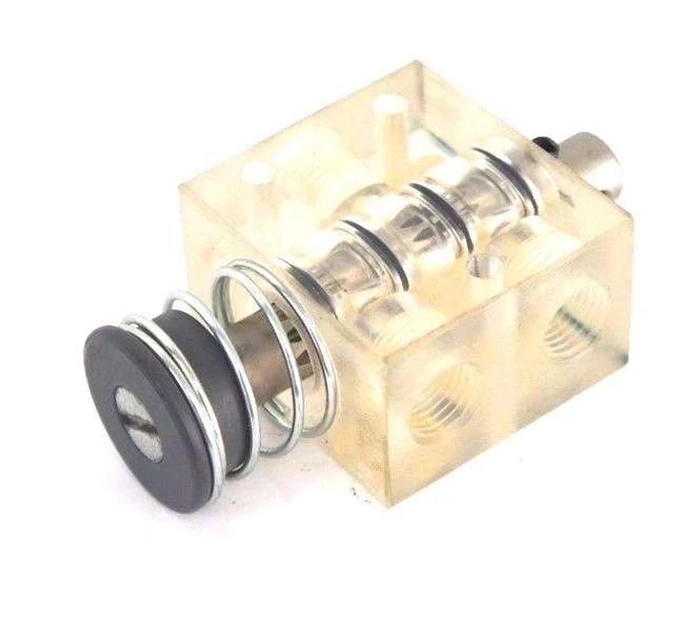 NEW BACHMAN RA-43 MANUAL VALVE 1-3/16" PVC PUSHBUTTON 6 LB. SPRING RA43