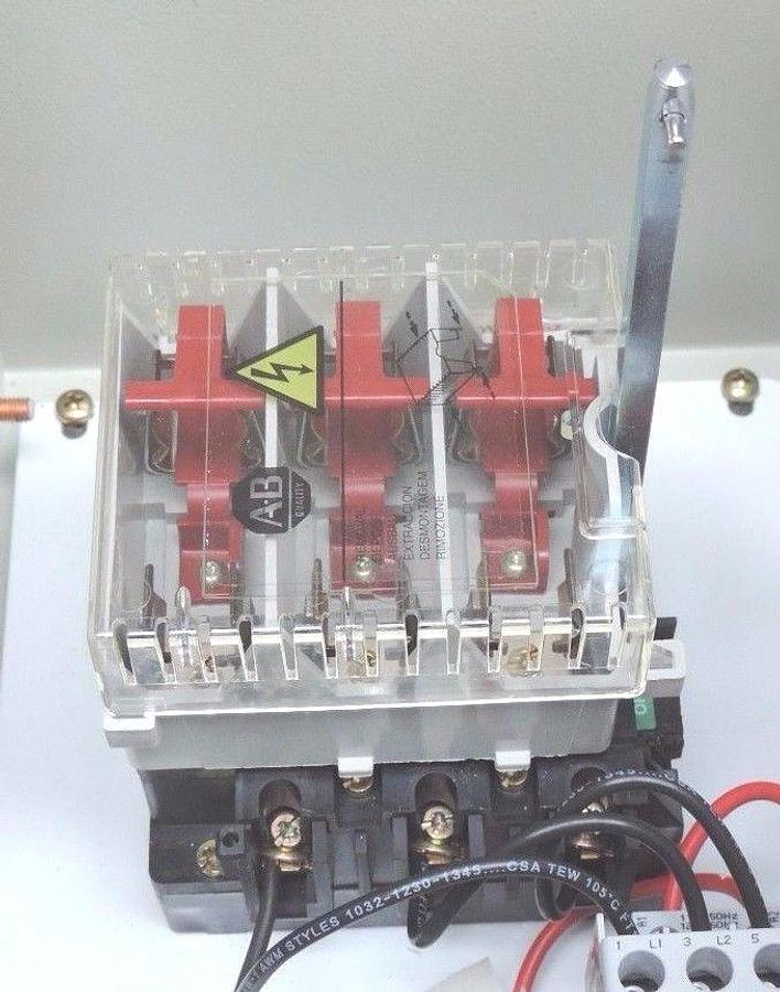 Used ALLEN BRADLEY 112-C12AADA1F COMBINATION STARTER 100-C12*10 CONTACTOR, 193-EA1FB