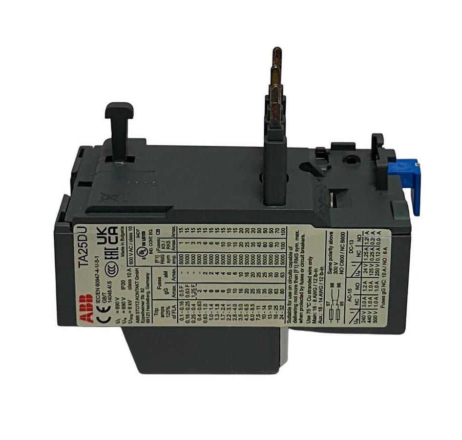 ABB TA25DU-8.5 / TA25DU THERMAL OVERLOAD PROTECTION RELAY 6-8.5A 690VAC NSNP