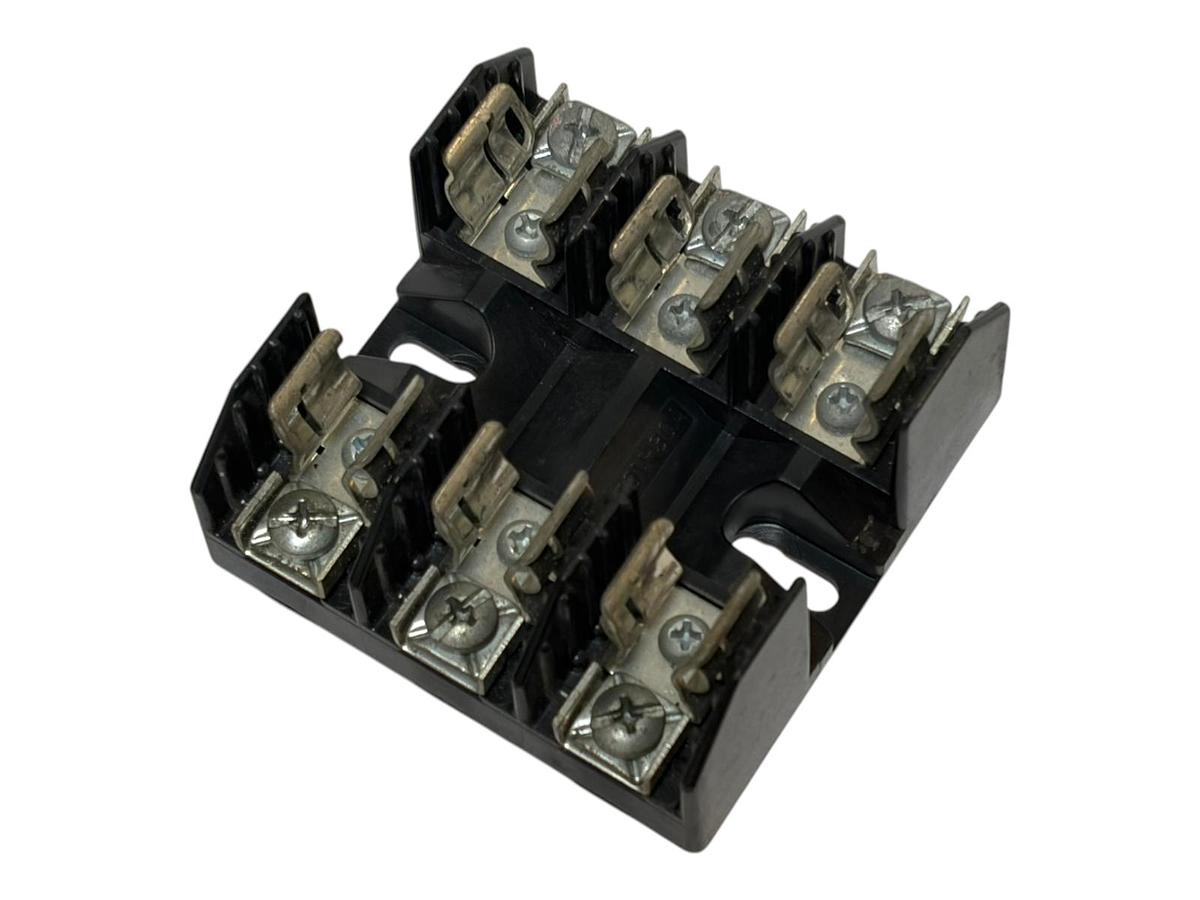 Used Lot of 5 Bussmann H25030-3P 3-Pole Fuse Blocks 250V 30A Class H Fuse Holders