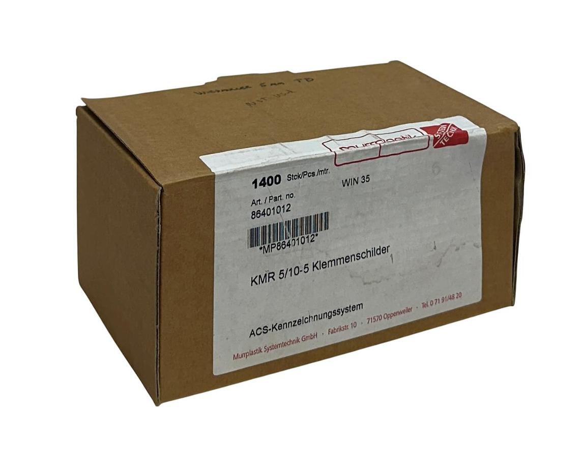 Used 704 MURRPLASTIK 86401012 / MP86401012 / KMR 5/10-5 TERMINAL BLOCK LABELS NSMP