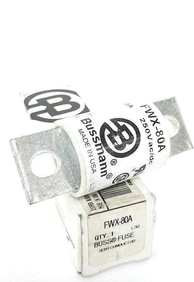 Used NIB COOPER BUSSMANN FWX-80A FUSE 80A, 250V, FWX80A