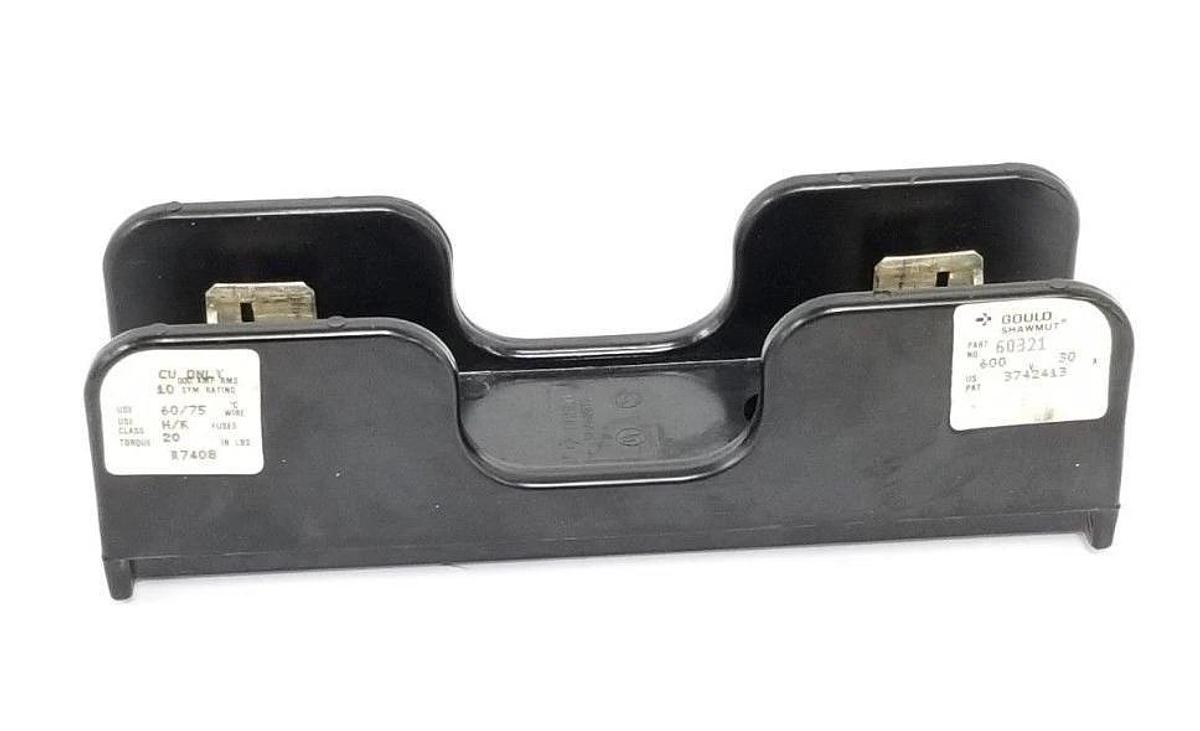 Used GOULD SHAWMUT 60321 FUSE BLOCK 600V, 30A, 1P