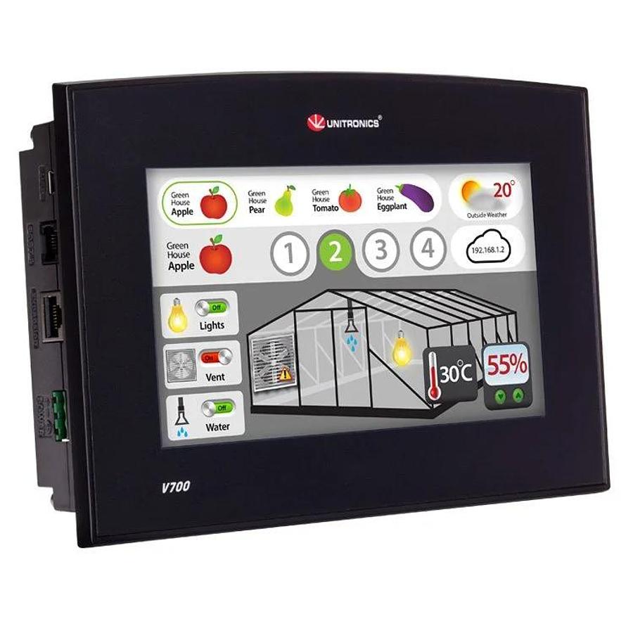 Used Unitronics V700-T20BJ Vision700 Programmable Logic Controller + HMI 7" NSMP