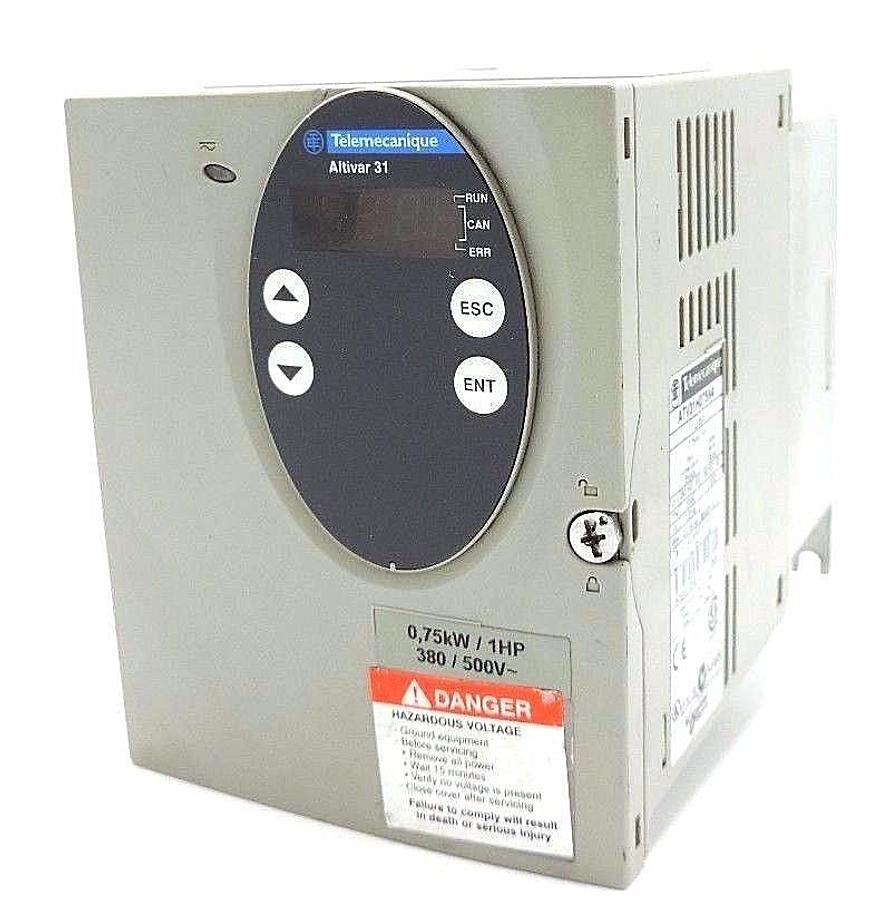 Used TELEMECANIQUE ATV31H075N4 ALTIVAR SPEED DRIVE 0,75KW, 1HP, 380/500V