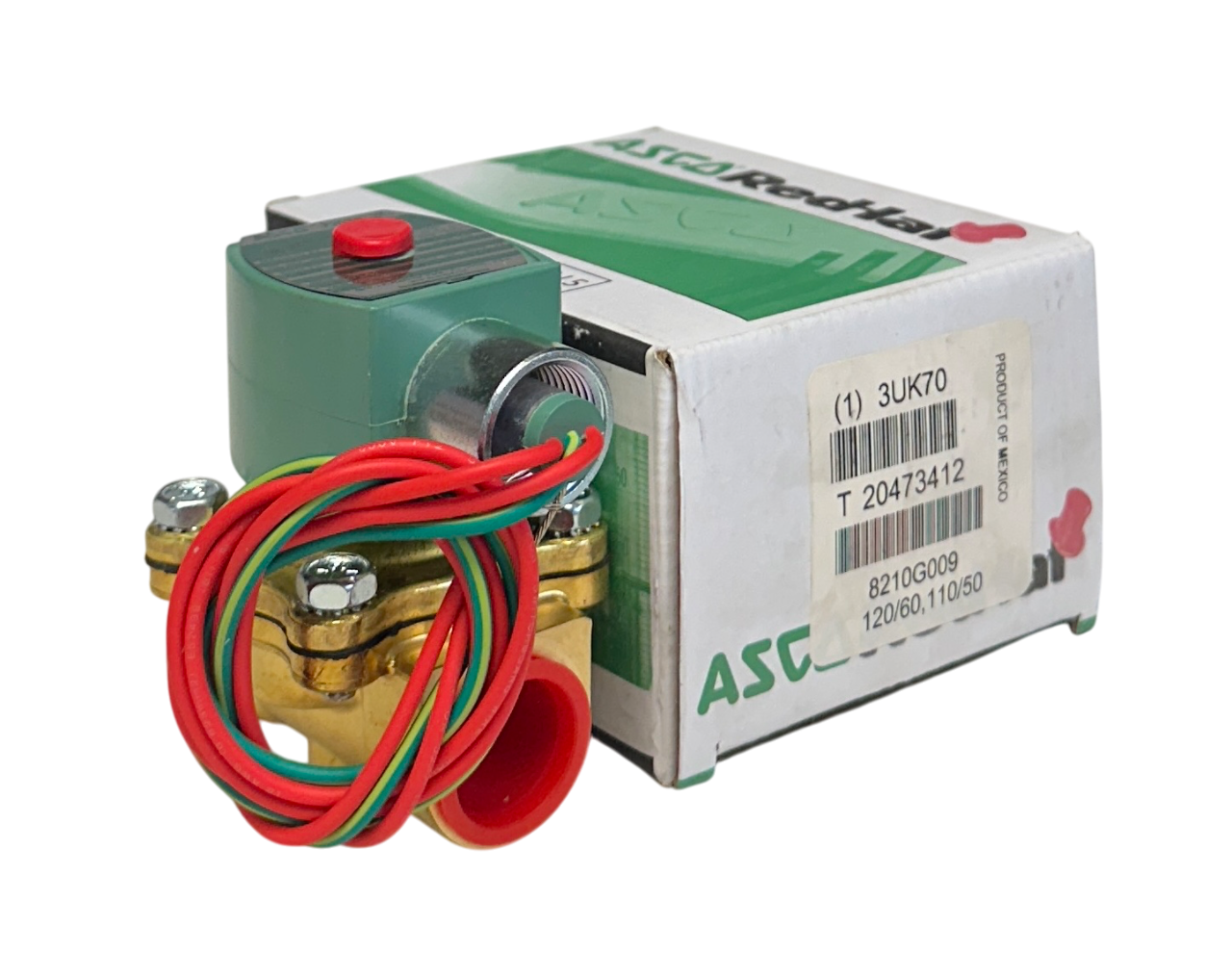 Used ASCO 8210G009120/60,110/50 / 8210G009 Red-Hat SOLENOID VALVE 3/4'' 110/120V NSMP
