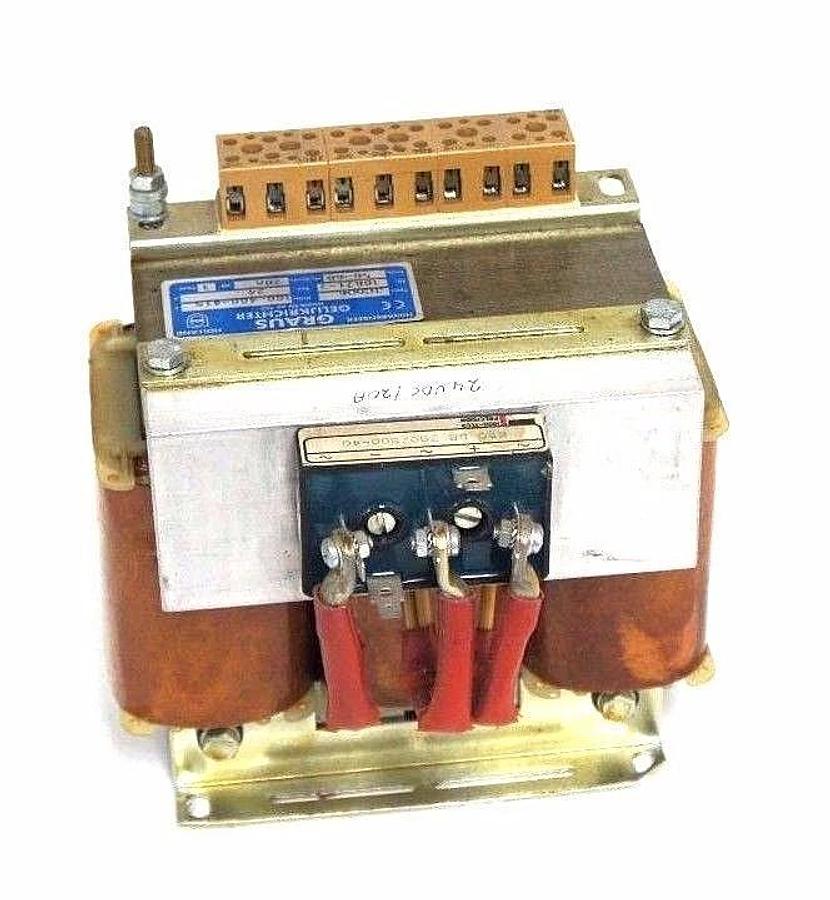 GRAUS TYPE: JGD06 NR: 30671-7 FREQ:50-60 20A 3FASE 24SEC 380-400-415 TRANSFORMER
