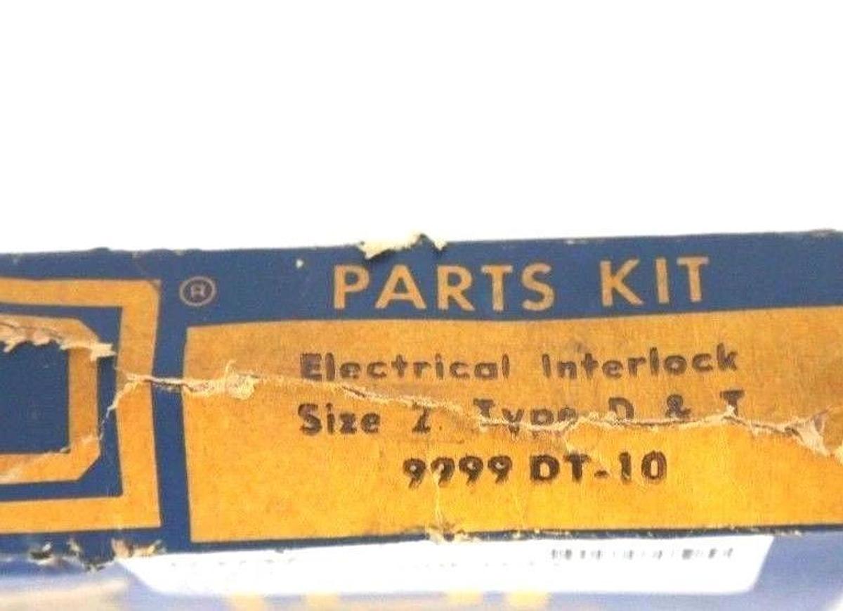 NEW SQUARE D 9999 DT-10 ELECTRICAL INTERLOCK REPAIR KIT, TYPE D & T, 9999DT10