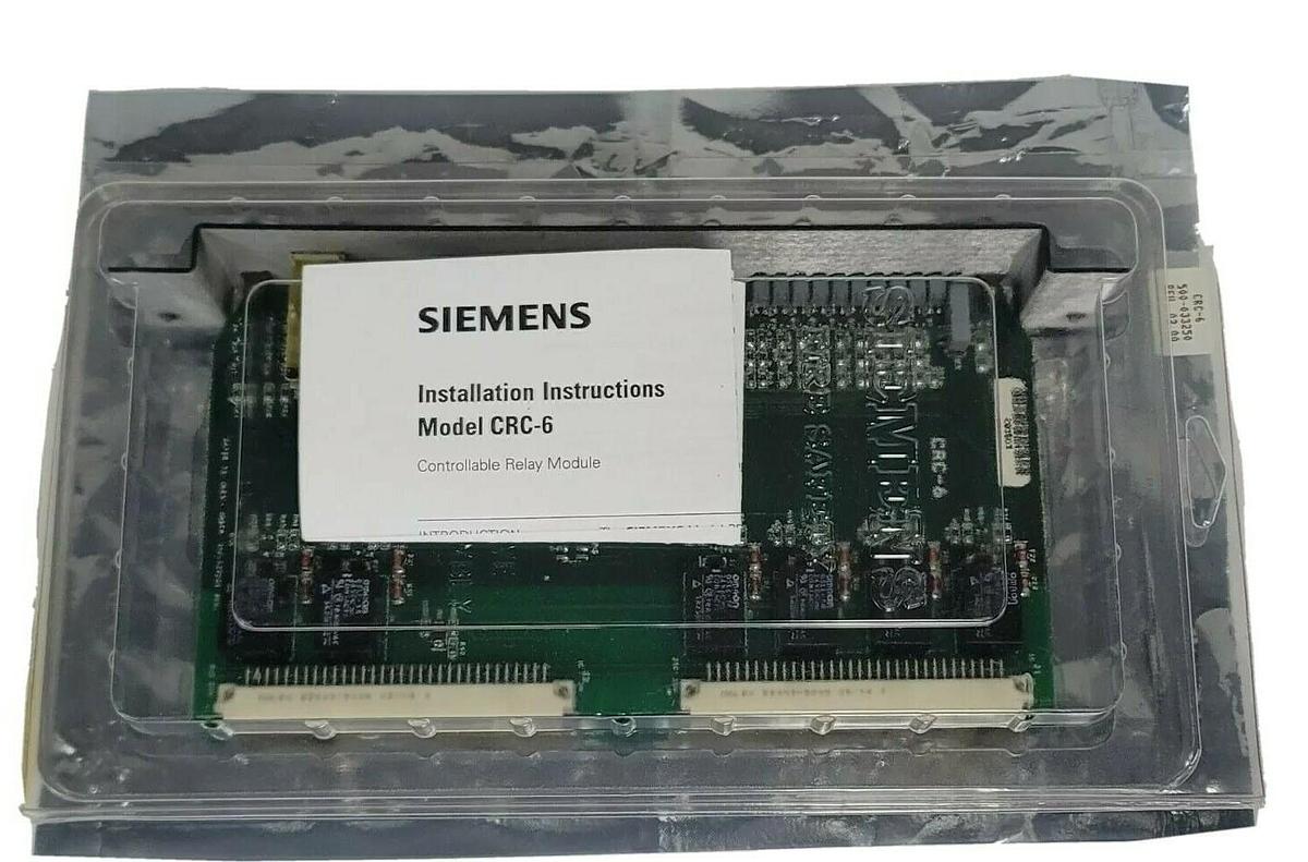 Used NEW SIEMENS 500-033250 CRC-6 FIRE ALARM RELAY CARD REV. 02.00 500033250 CR6