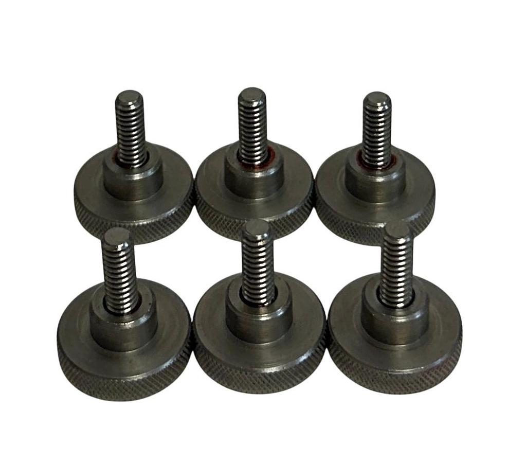 Used 6 TRIANGLE 05-B-08-A4 / A67791 / 105017359 OEM KNOBS 1/4-20x0.62 SS NSNP