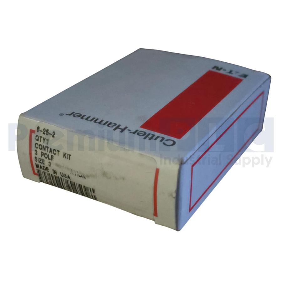 Used EATON CUTLER HAMMER 6-25-2 CONTACT KIT, CITATION, SIZE 3, 3 POLES, 6252 NSFS