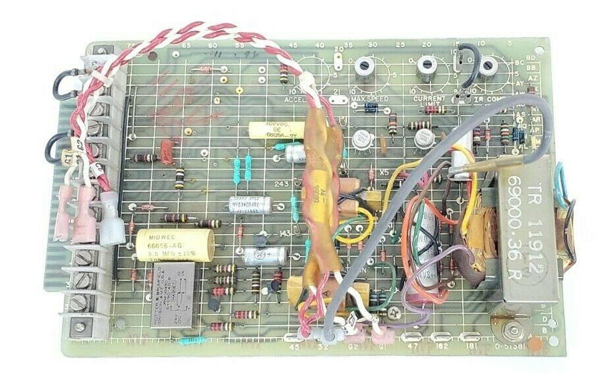 Used RELIANCE ELECTRIC 0-51381 CONTROL BOARD 051381