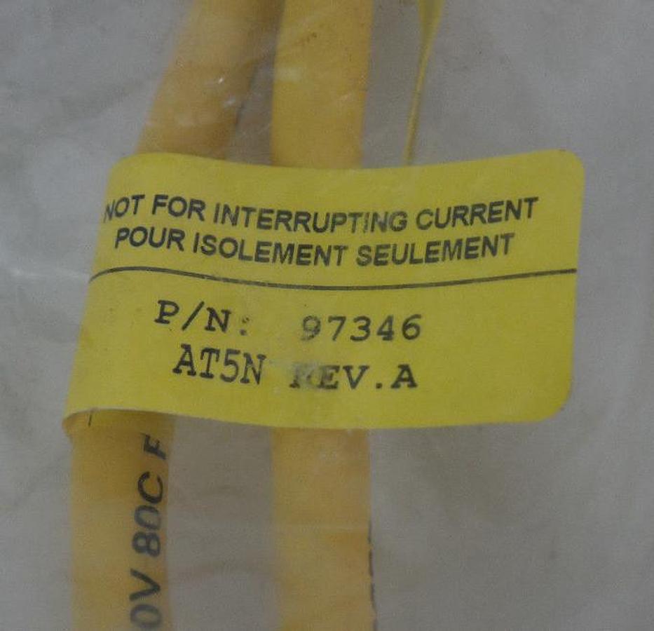 NEW TPC 97346 RETRACTILE QUICK-CONNECT CABLE 16/4 MALE/FEMALE MINI 1 FOOT REV. A