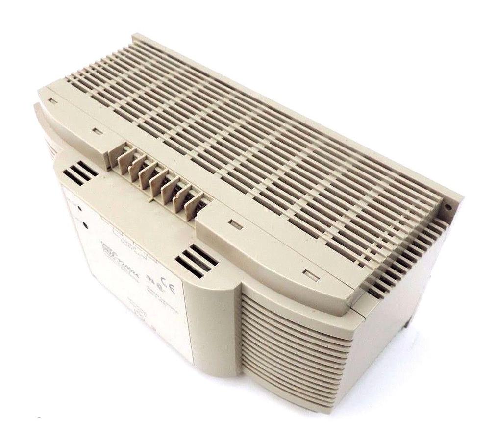 Used OMRON S82K-P24024 POWER SUPPLY 50/60HZ, 100/230VAC, 4A, 24VDC, S82KP24024