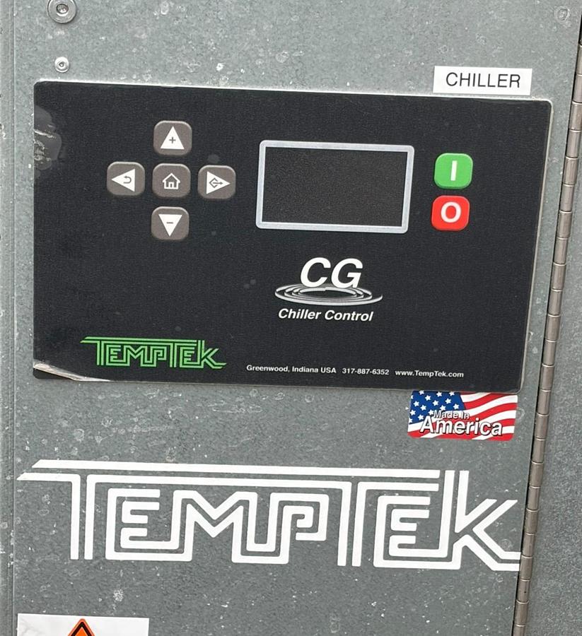 Used Temptek CG-2W Portable Water Cooled Chiller 2 Ton 460V 3PH Scroll Pump