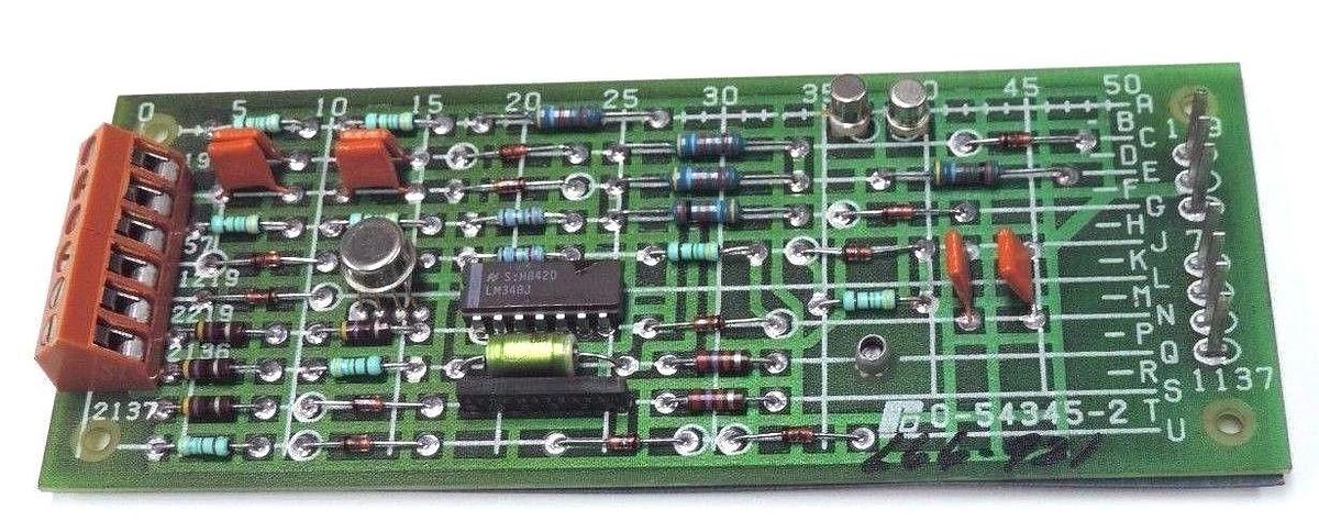 Used RELIANCE ELECTRIC 0-54345-2 PC BOARD METER FILTER 0543452
