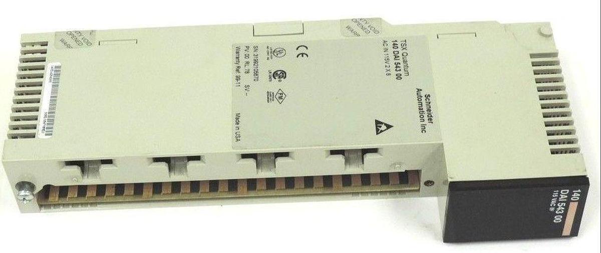Used SCHNEIDER AUTOMATION 140DAI54300 TSX QUANTUM INPUT MODULE 16POINT 140-DAI-543-00