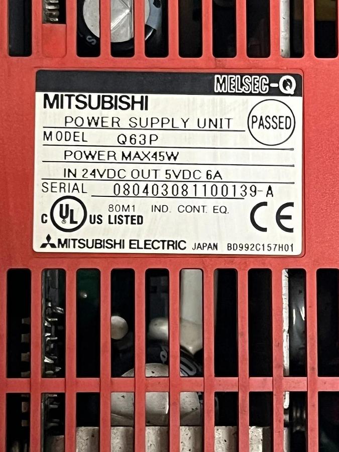 Used Mitsubishi MELSEC-Q PLC Assembly Q312B Q63P Q02HCPU QX80 QY80 QJ71DN91