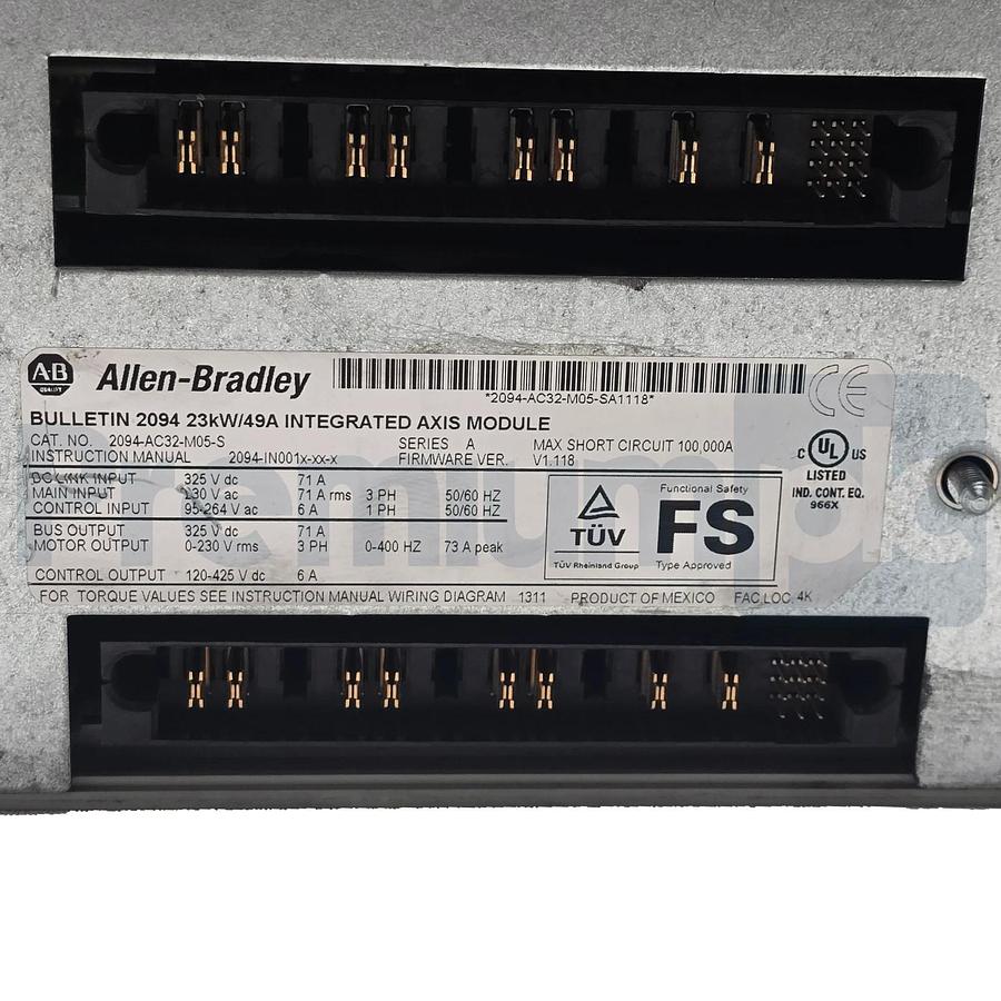 Used ALLEN BRADLEY 2094-AC32-M05-S /A Kinetix 6000 MULTI-AXIS SERVO DRIVE USPI (read)