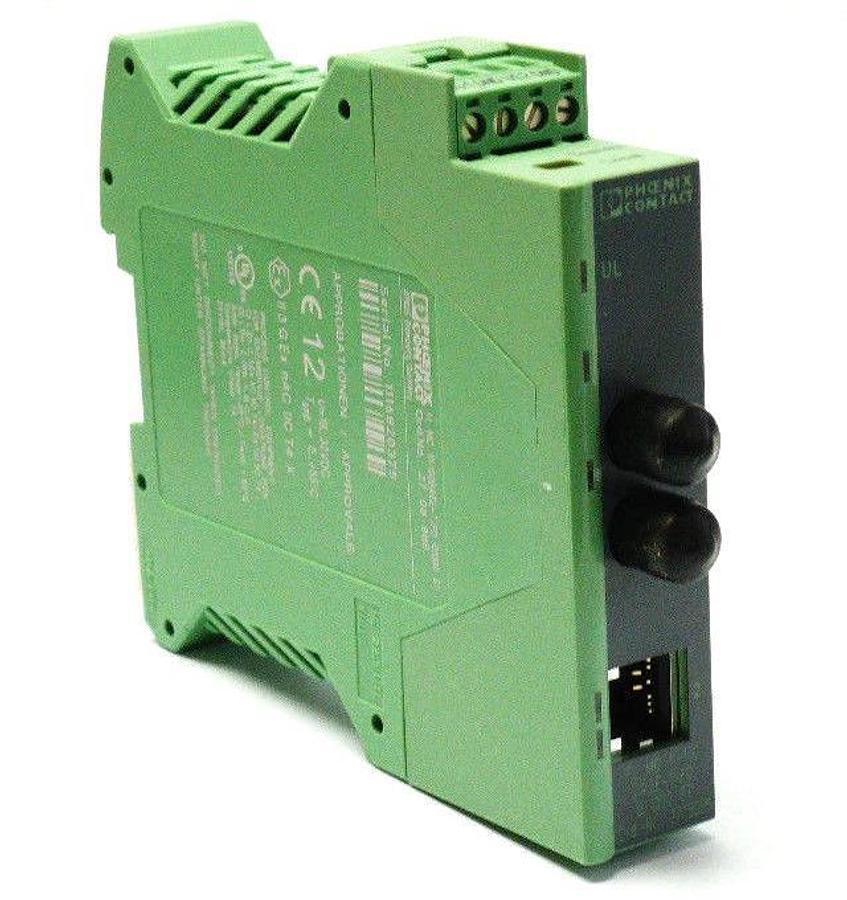 Used NIB PHOENIX CONTACT FL MC 10/100BASE-T/FO G1300 ST - 2708986 FO CONVERTER V/C 04