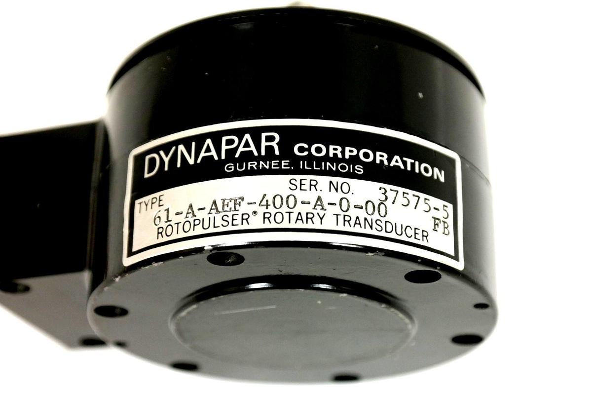 Used DYNAPAR 61-A-AEF-400-A-0-00 FB ROTOPULSER ROTARY TRANSDUCER 61AAEF400A000