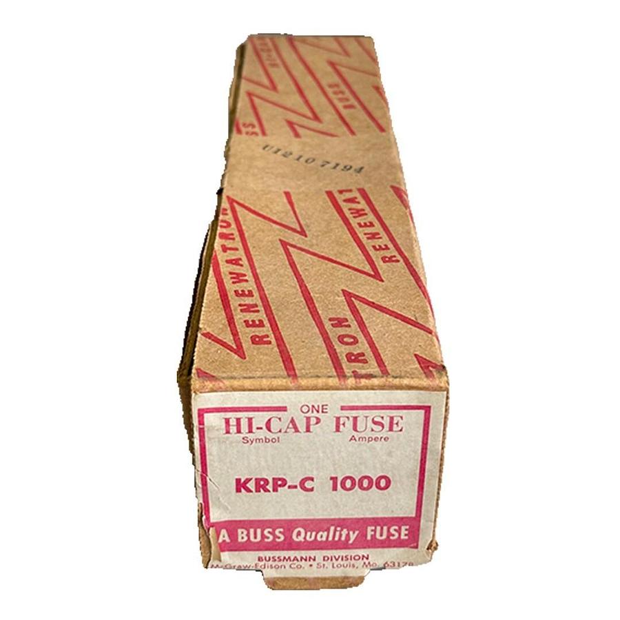 Used NEW BUSSMAN KRP-C 1000 / KRPC1000 HI-CAP TIME DELAY FUSE 600V CLASS L