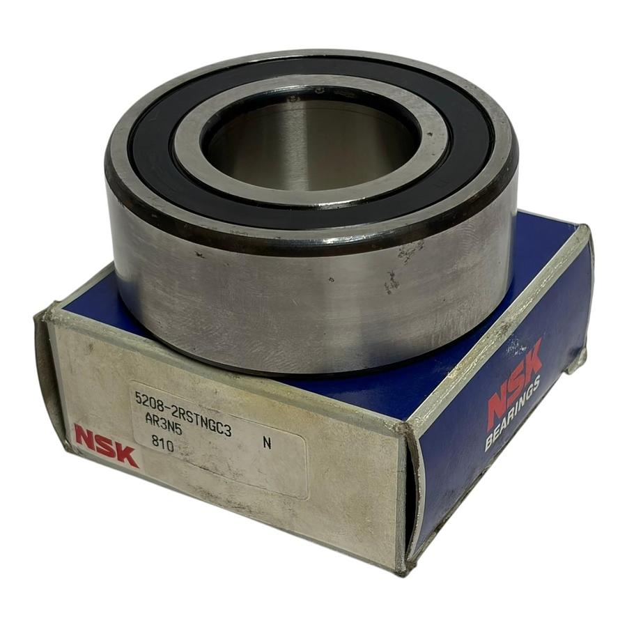 Used NSK 5208-2RSTNC3 Double Row Angular Contact Ball Bearing New Surplus