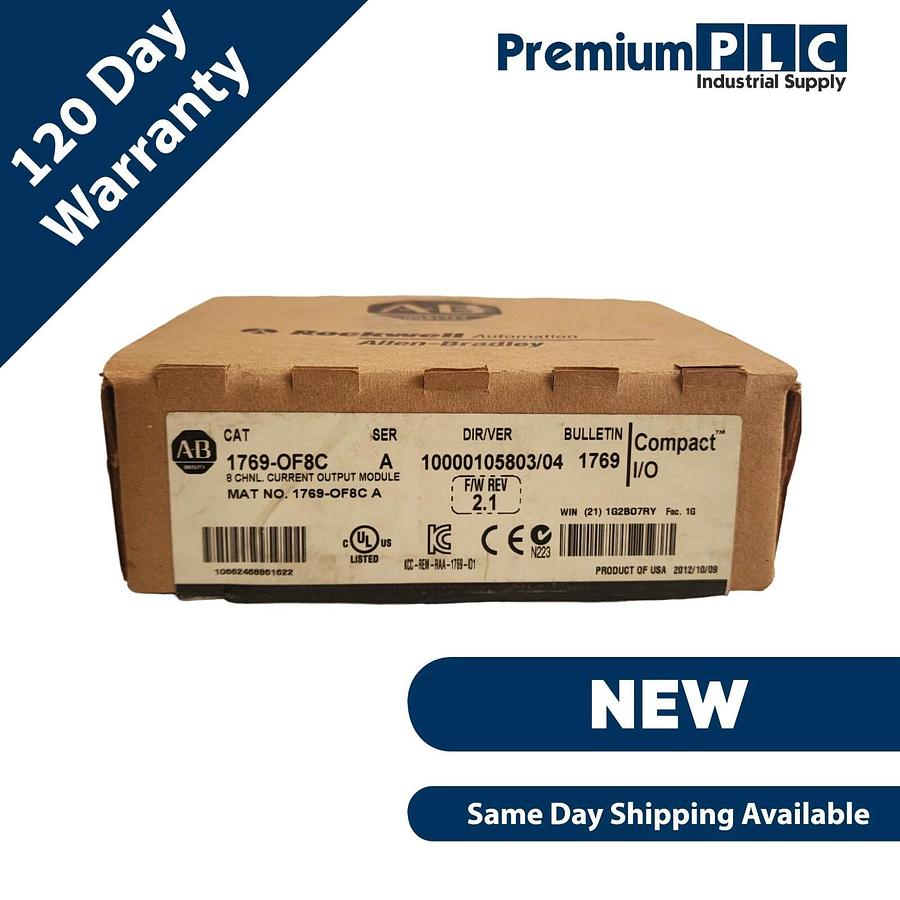 ALLEN BRADLEY 1769-OF8C /A CompactLogix I/O 8CH ANALOG OUTPUT MODULE NSMP