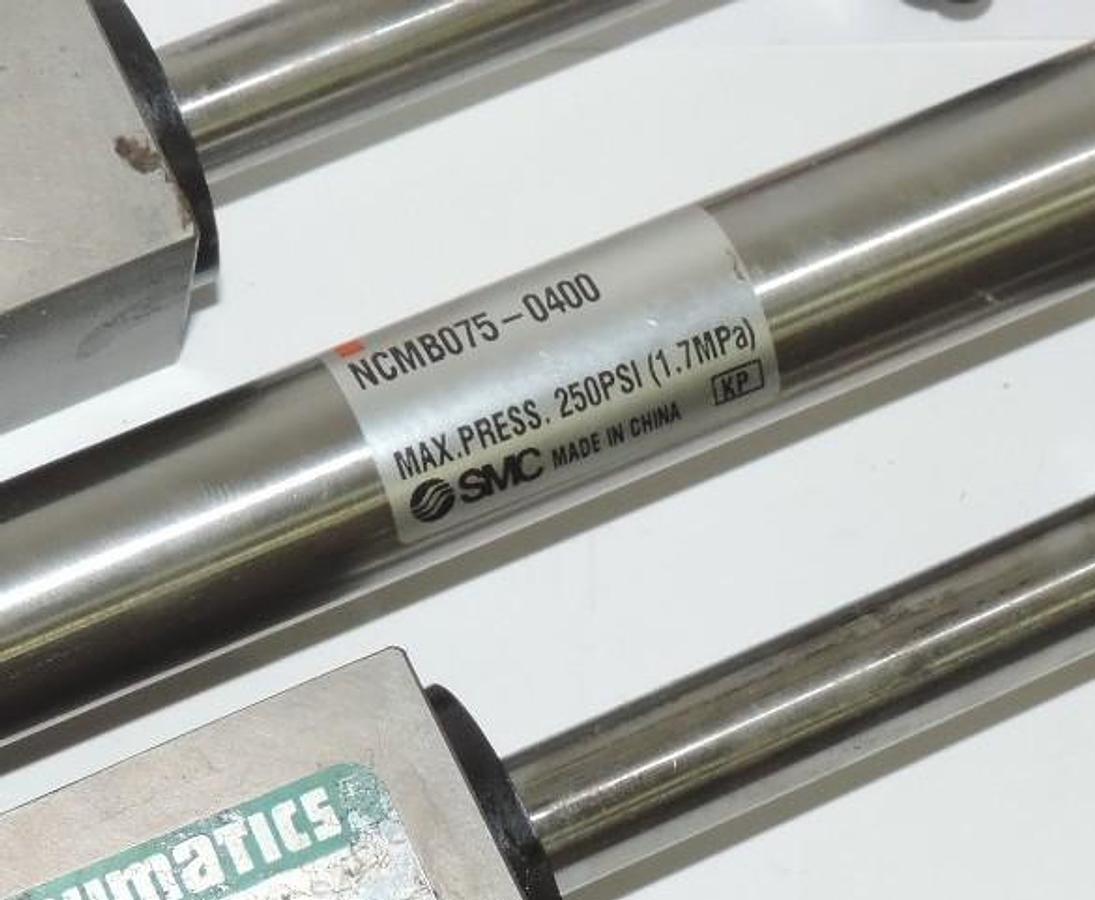Used NUMATICS SH07504LB1ZCS4 SH SERIES LINEAR SLIDE WITH SMC NCMB075-0400 CYLINDER