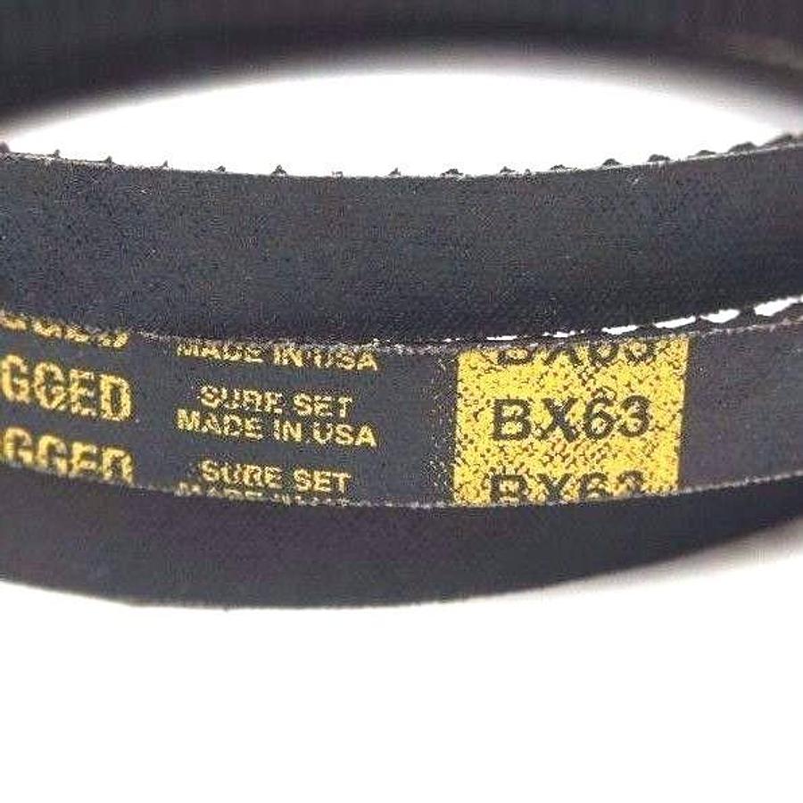 Used LOT OF 2 NEW THERMOID BX63 PRINE MOVER COGGED V BELTS