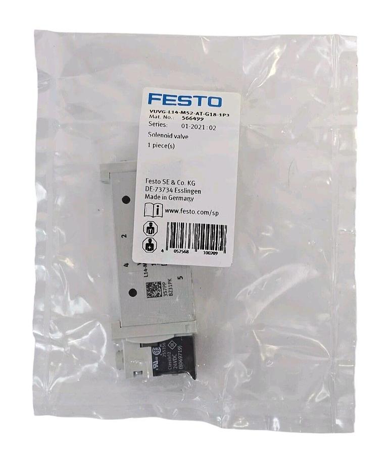 NEW FESTO VUVG-L14-M52-AT-G18-1P3 AIR SOLENOID VALVE 566499