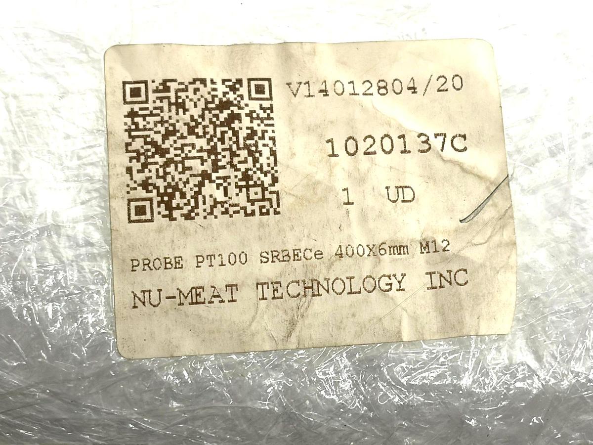 Used Pyro-Alloy SR-UECE PT-100 RTD Temperature Probe Sensor 400mm x 6mm M12 New