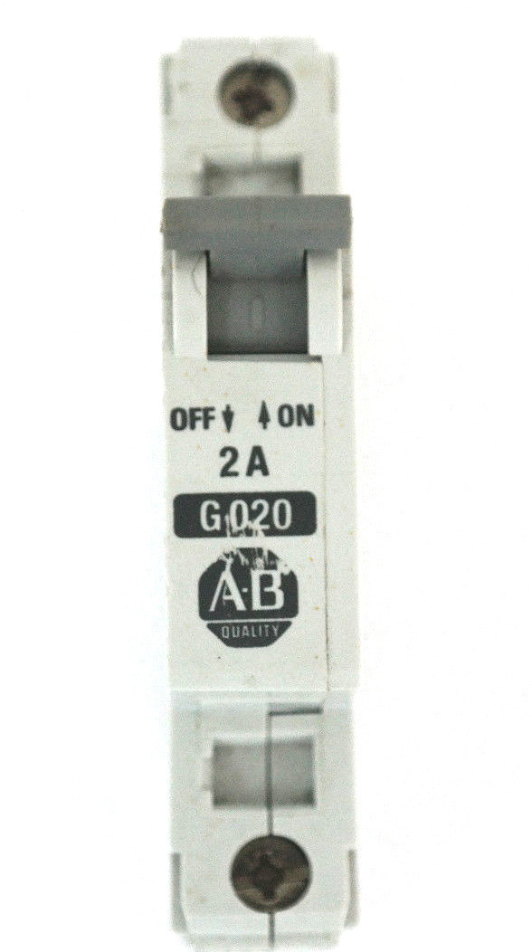 Used ALLEN BRADLEY 1492-CB1-G-020 ENERGY LIMITING MINIATURE CIRCUIT BREAKER SER. B