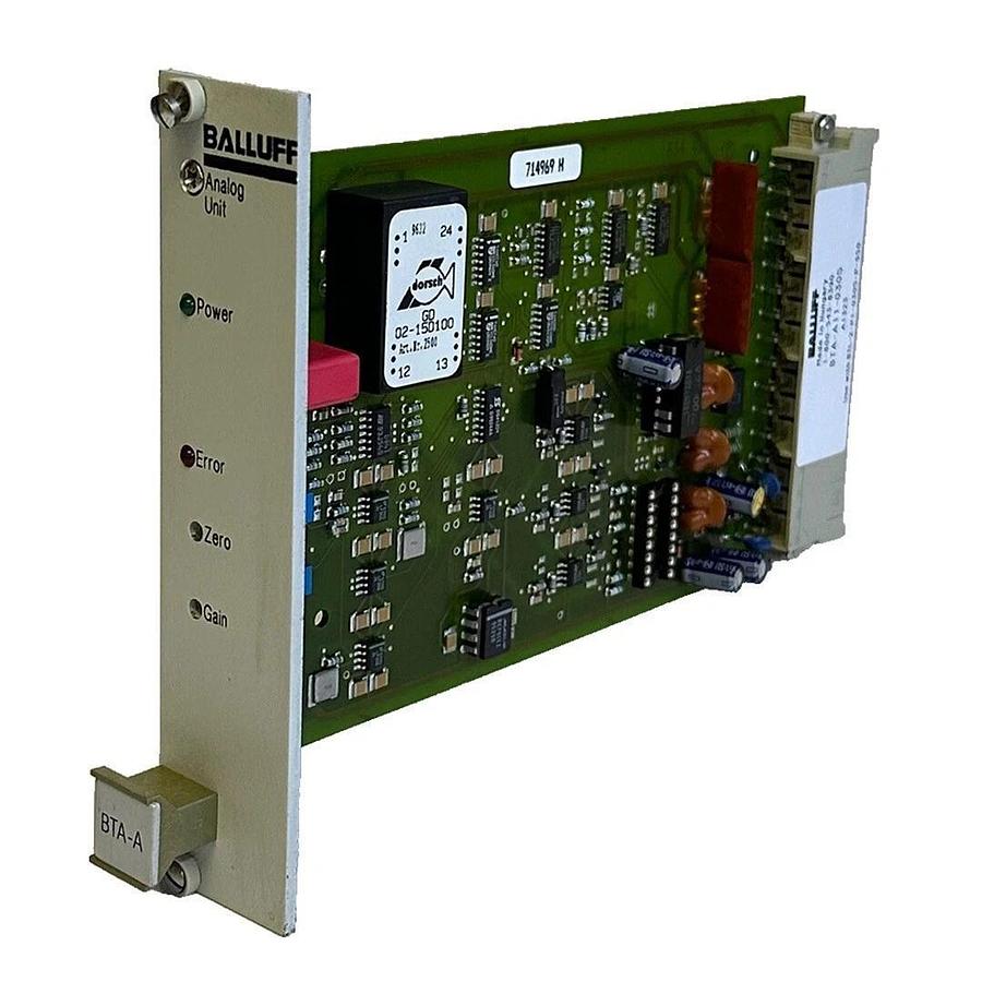 Used BALLUFF BTA-A11-0305 / BTAA110305 ANALOG UNIT CARD BTA-A BTAA 714969 H