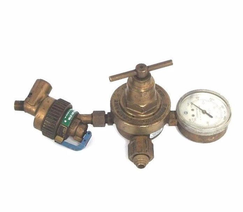 Used VICTOR EQUIPMENT S361C COMPRESSED GAS REGULATOR 373838 200PSI W/ AIRCO 8010786