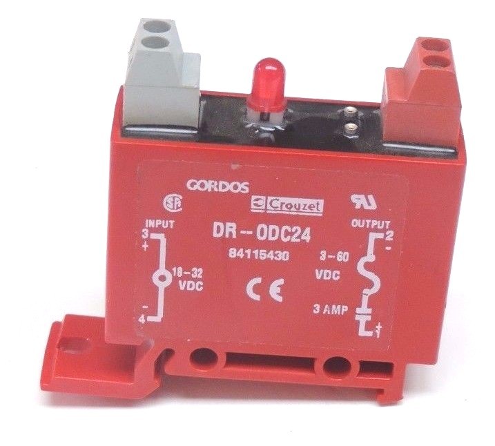 Used GORDOS DR-ODC24 SOLID STATE RELAY 18-32VDC INPUT 3-60VDC OUTPUT DRODC24