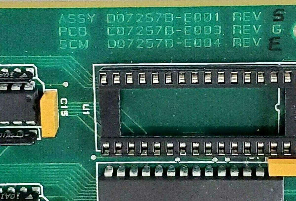 Used NEW RAMSEY / MICRO-TECH 2000 D07257B-E001 REV. S MOTHERBOARD C072757-E003 REV. G