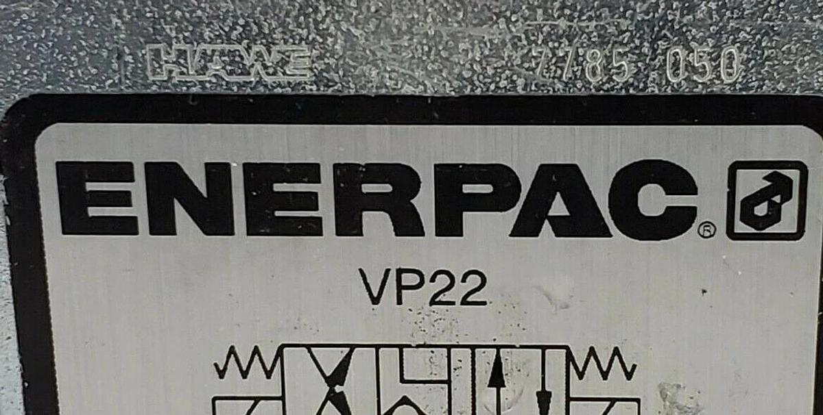 NEW ENERPAC VP22 SOLENOID VALVE 110 VAC, 5000 PSI (350 BAR) VP 22 3200