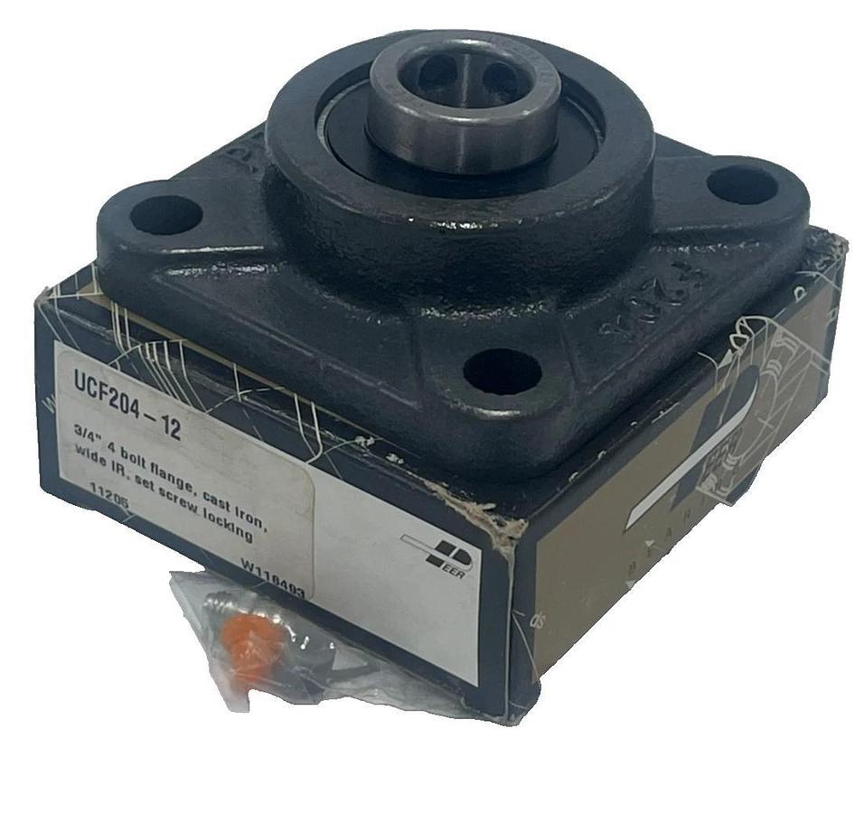 PEER UCF204-12 Flange Bearing 4-Bolt Square Housing 3/4" Bore, NSMP