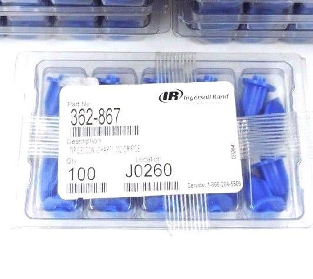 Used 100 NIB INGERSOLL RAND 362-867 CELCON TIP 2 PART 032 ORIFICE, 362867