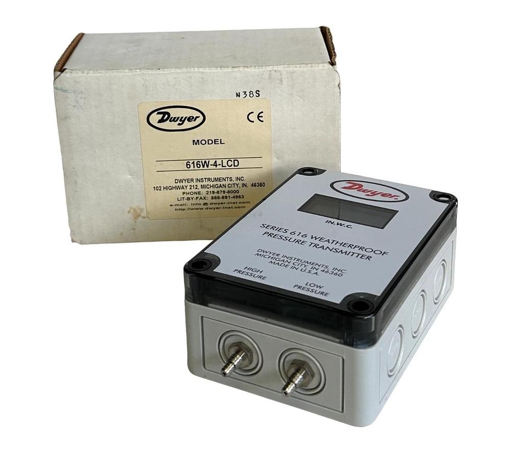NEW DWYER 616W-4-LCD / 616W4LCD SERIES 616 WEATHERPROOF PRESSURE TRANSMITTER
