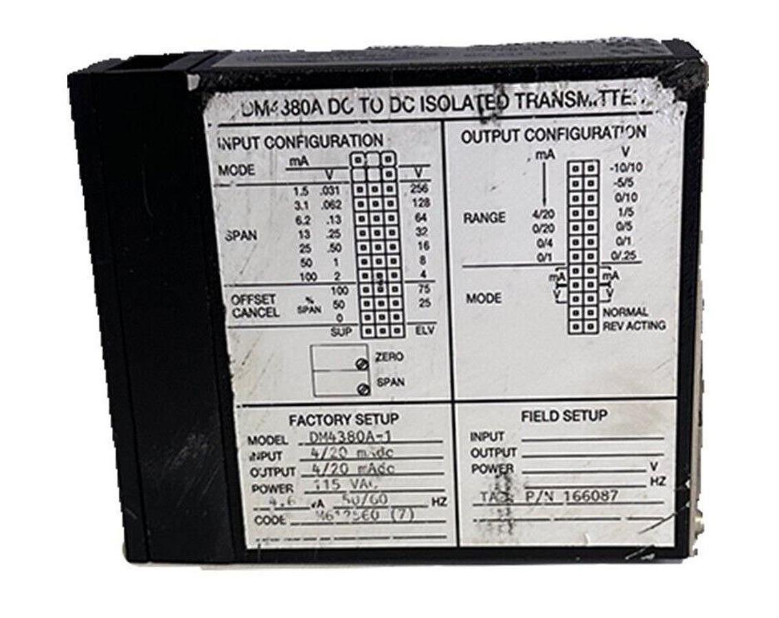 Used WILKERSON INSTRUMENT CO DM4380A-1 / DM4380A1 DC TO DC ISOLATED TRANSMITTER