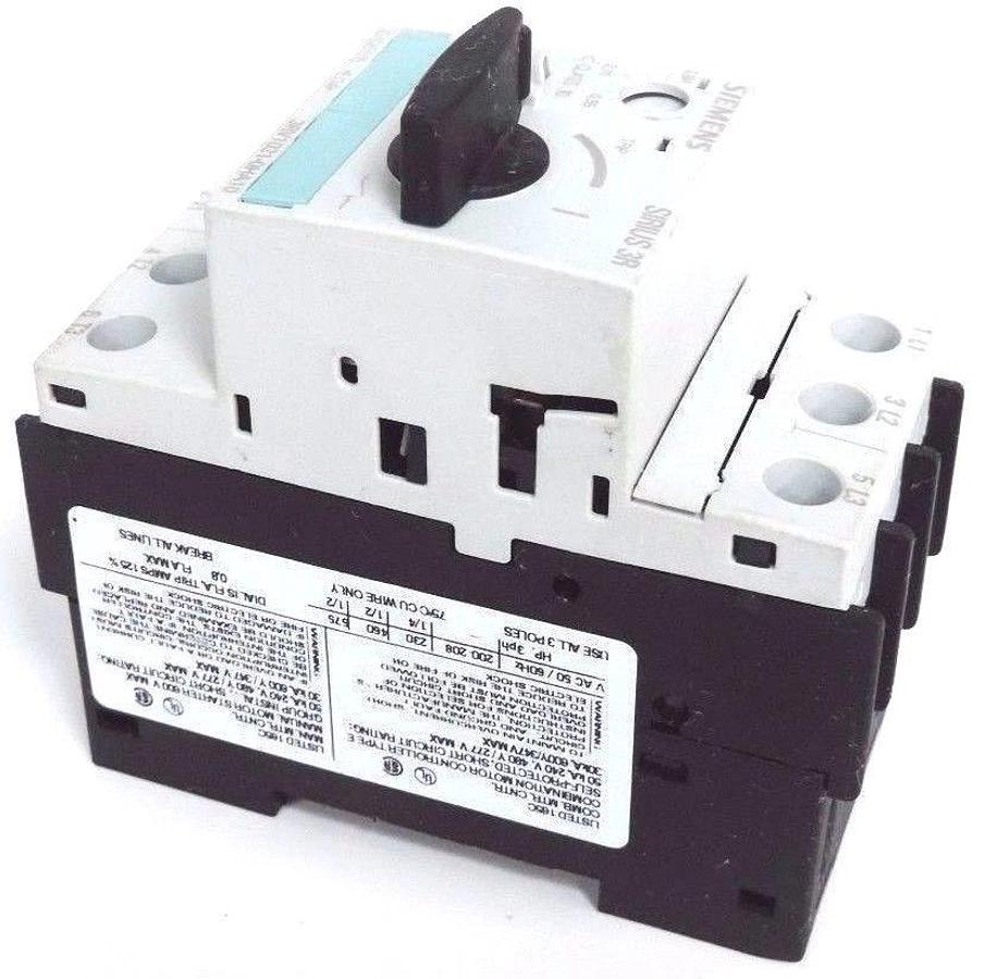 Used SIEMENS 3RV1021-0HA10 CIRCUIT BREAKER 3RV10210HA10