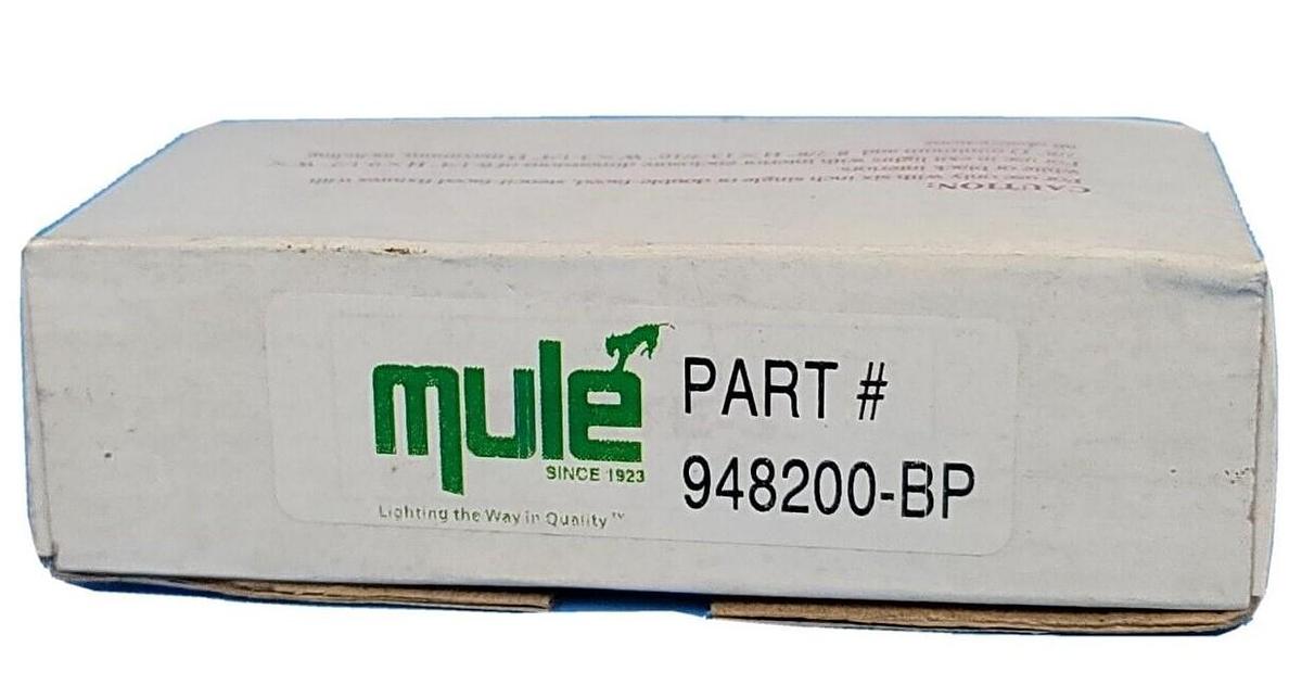 Used NIB MULE LIGHING INC. 948200-BP FIXTURE EXIT RETROFIT KIT 120VAC 60HZ 1.4W 2PK