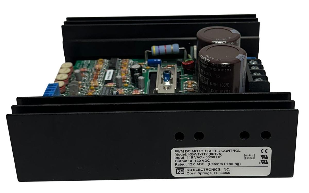 Used KB ELECTRONICS KBWT-112 ( 8612A ) PWM DC MOTOR SPEED CONTROL 115VAC INPUT NSPI