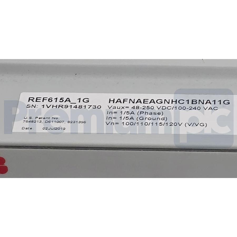 Used ABB REF615 REF615A_1G HAFNAEAGNHC1BNA11G FEEDER PROTECTION RELAY AIM0006 COM0037