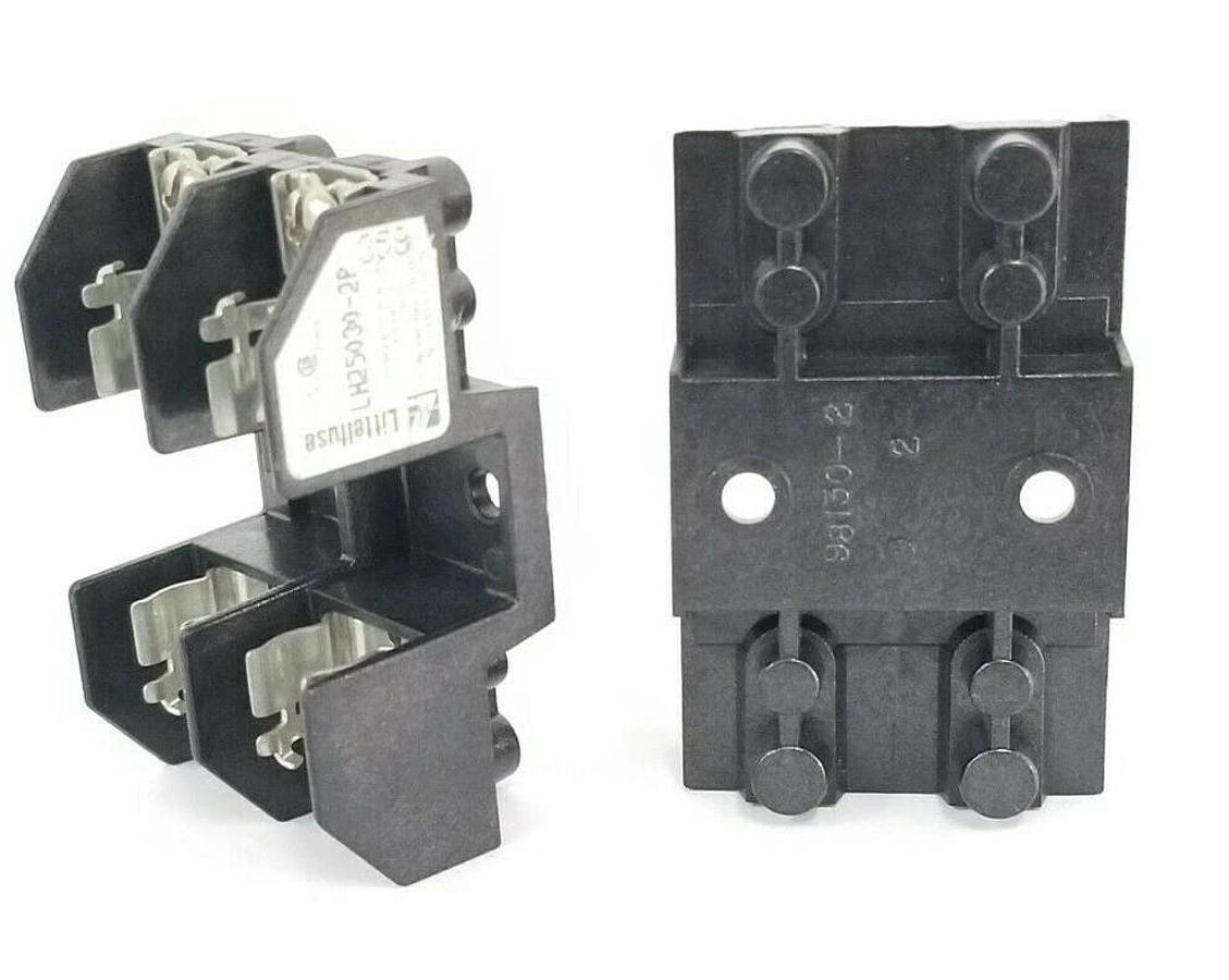 Used LOT OF 2 LITTELFUSE LH25030-2P FUSE HOLDERS LH250302P