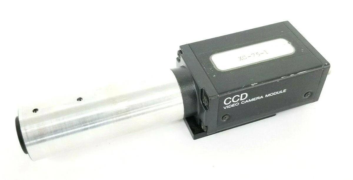 Used SONY XC-75-1 CCD CAMERA W/ 3'' IN. LENS & MOUNTING BRACKET 10.5-15VDC XC-75