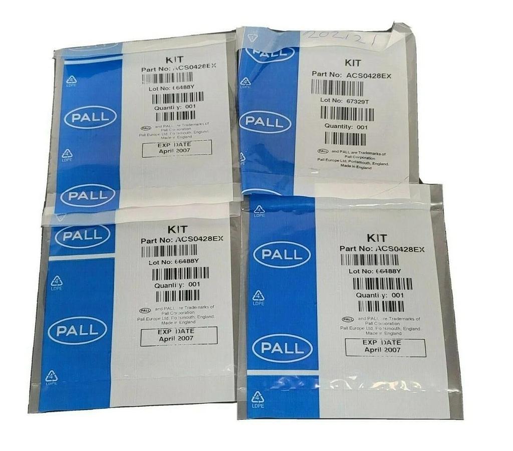 Used LOT OF 4 NEW PALL ACS0428EX KITS